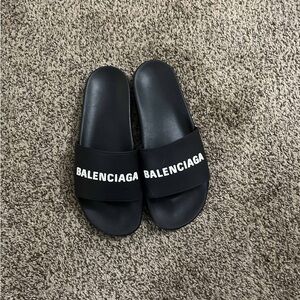 Balenciaga Black Slides